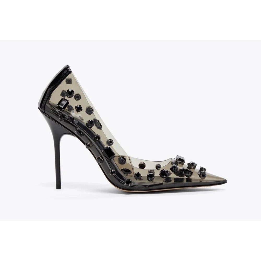 Good American Diamonds Forever Smoke Heel Shoes Sz 12 New W Box/Dust Bag RV $250 - Picture 2 of 8